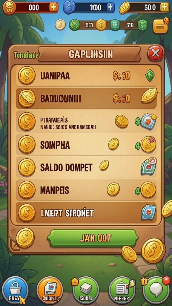 Level menjelajah yang penuh tantangan di dalam game.