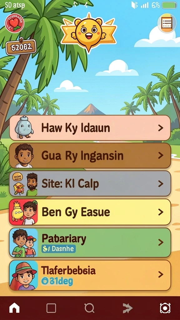 Karakter petualang siap menyelesaikan misi.