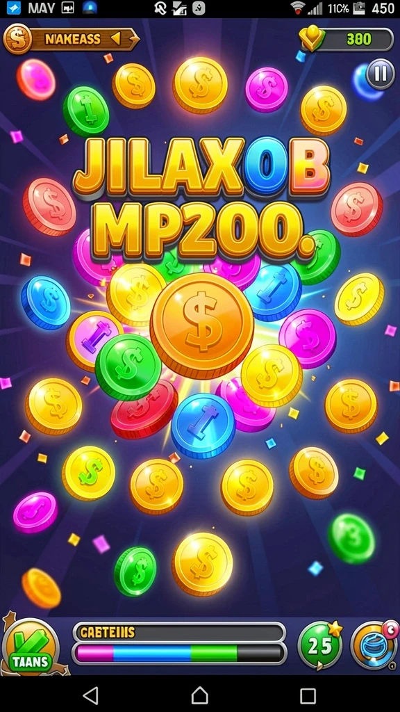 Tangkapan layar dari level yang menampilkan rintangan menarik.
