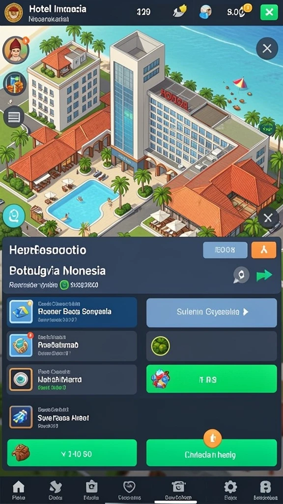 Menu pilihan mode permainan yang beragam.