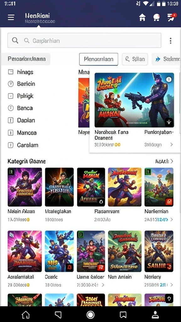 Beragam pilihan permainan yang seru dan menarik.