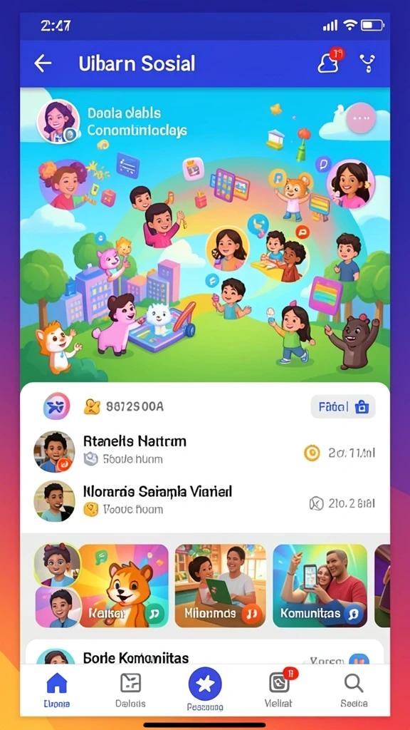 Tampilan antarmuka yang menarik dan user-friendly.