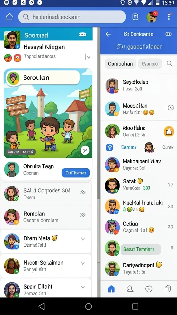 Tampilan antarmuka yang intuitif dan menarik.