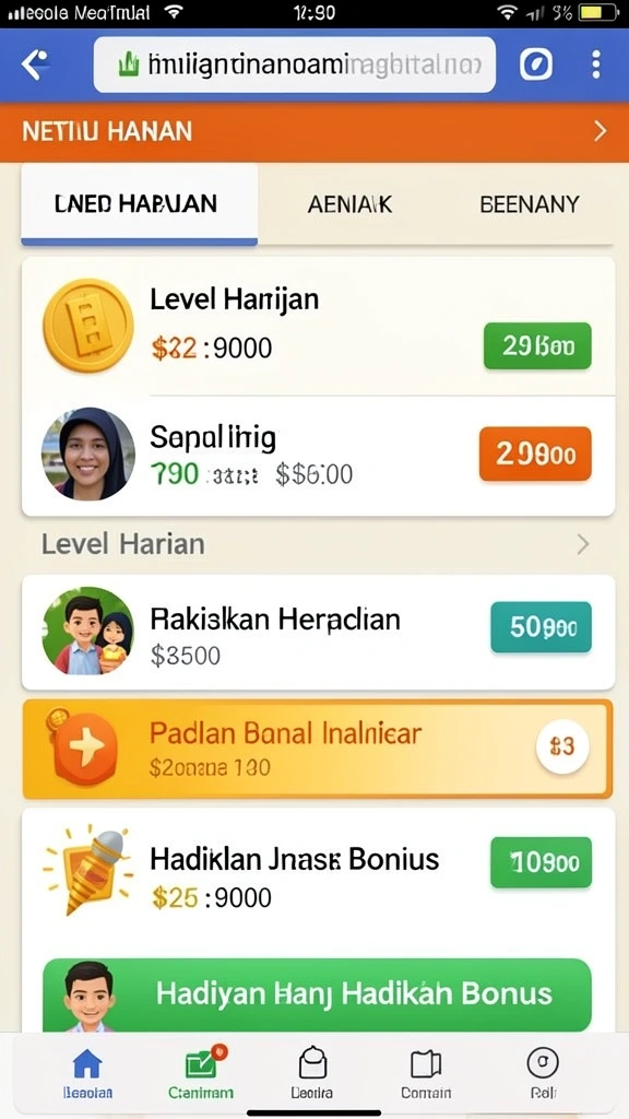 Tampilan antarmuka yang modern dan menarik.