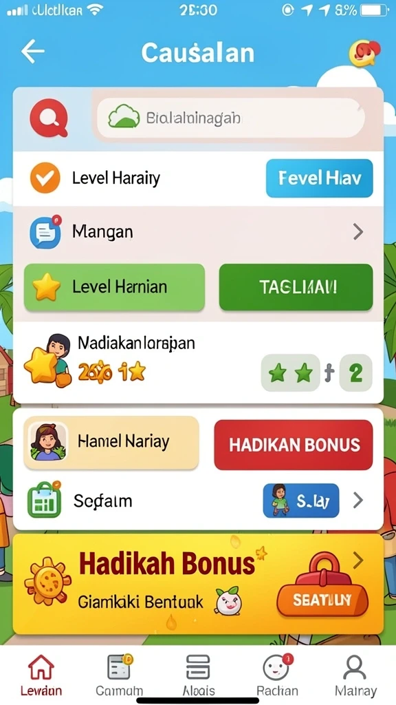 Fitur mode permainan multiplayer yang seru dan kompetitif.