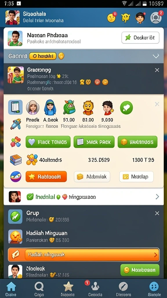 Tampilan antarmuka yang menarik dan mudah digunakan.