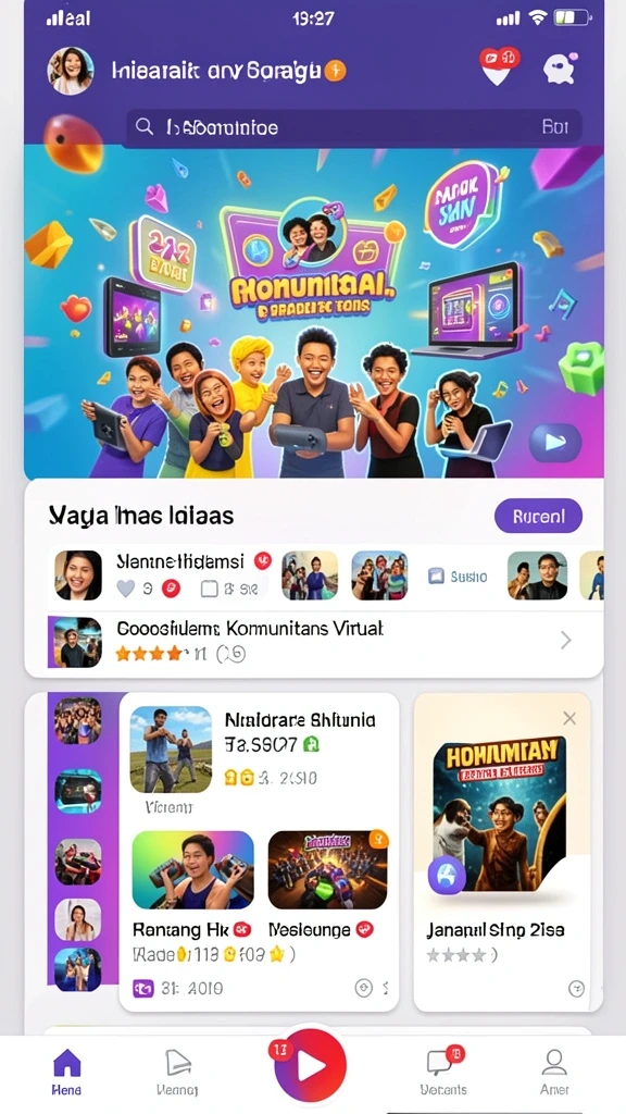 Karakter-karakter lucu yang bisa dimainkan.
