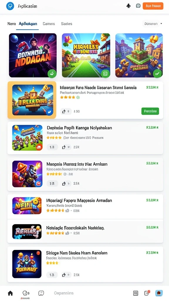 Tampilan antarmuka yang menarik dan user-friendly.