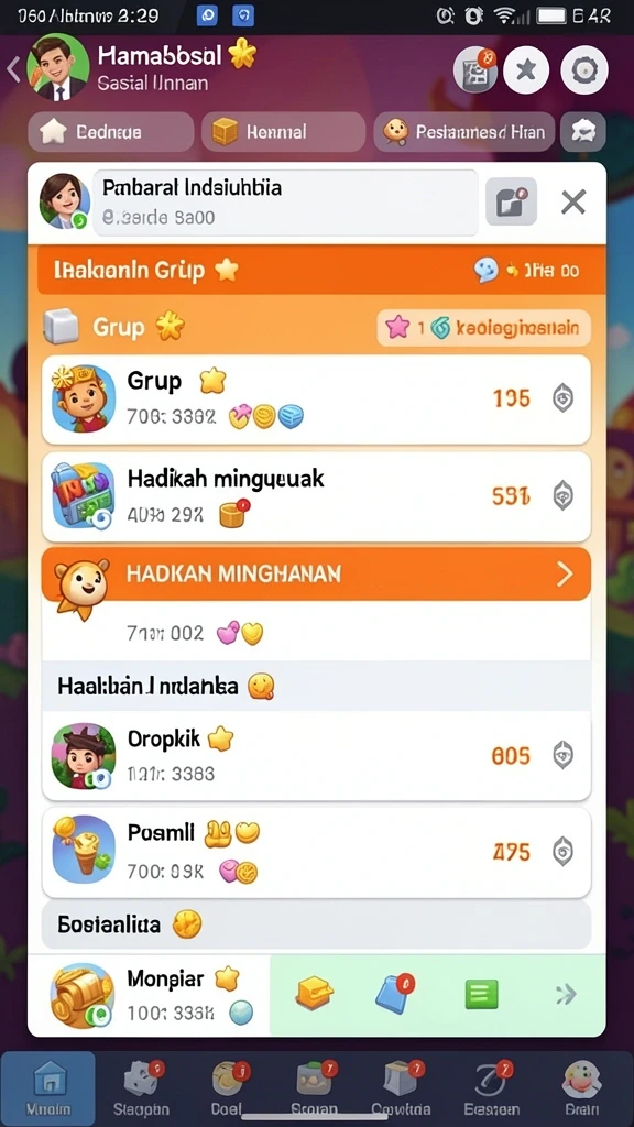 Tampilan antarmuka yang intuitif dan menarik.