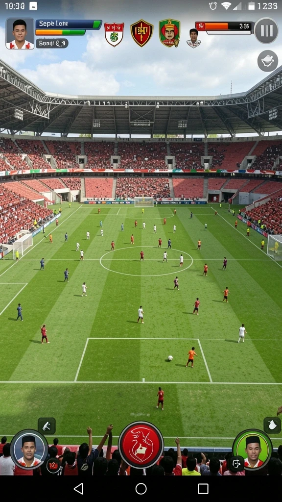 Menampilkan karakter utama yang siap berpetualang.